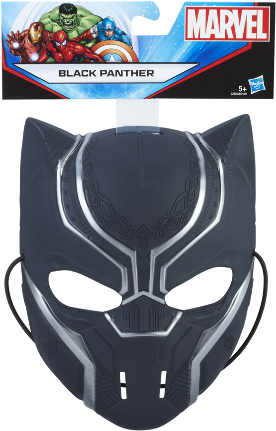 Marvel Black Panther Mask - Marvel Black Panther Mask - Black (900x900), Png Download