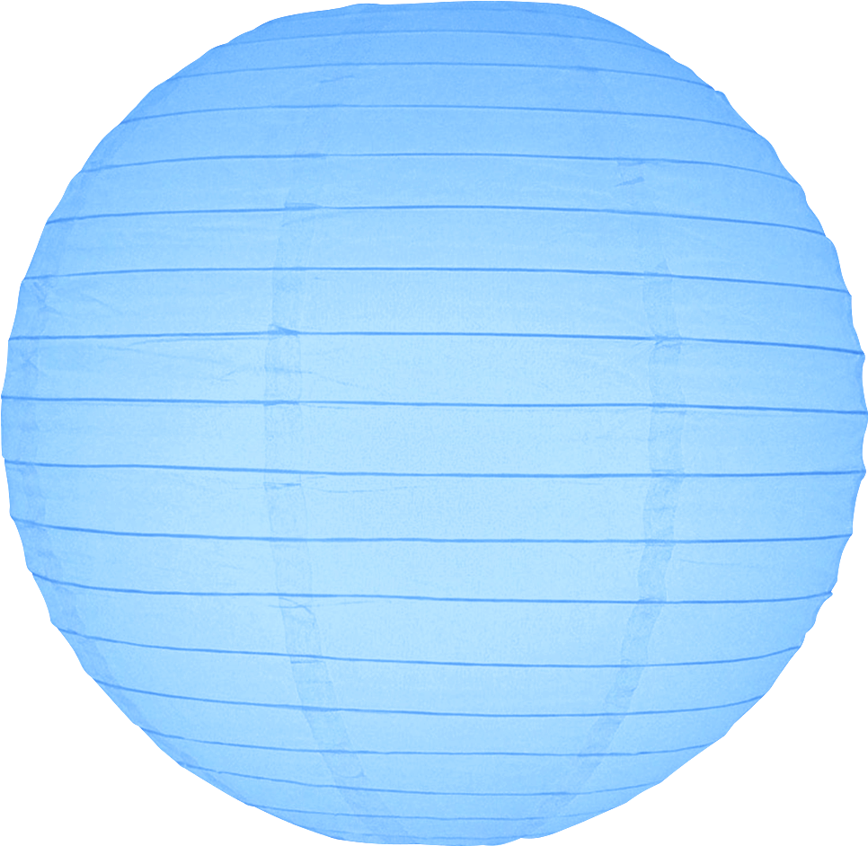 Sky Blue Round Paper Lanterns Lantern Full Size Png Download Seekpng