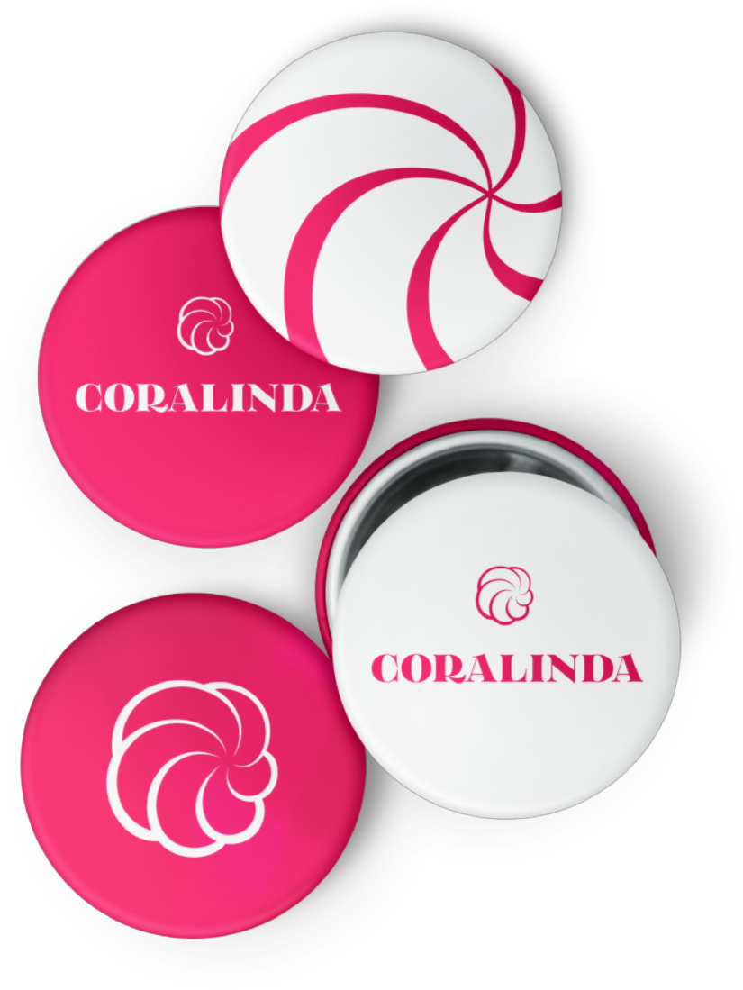 Plau Coralinda Branding Buttons - Circle (975x1463), Png Download