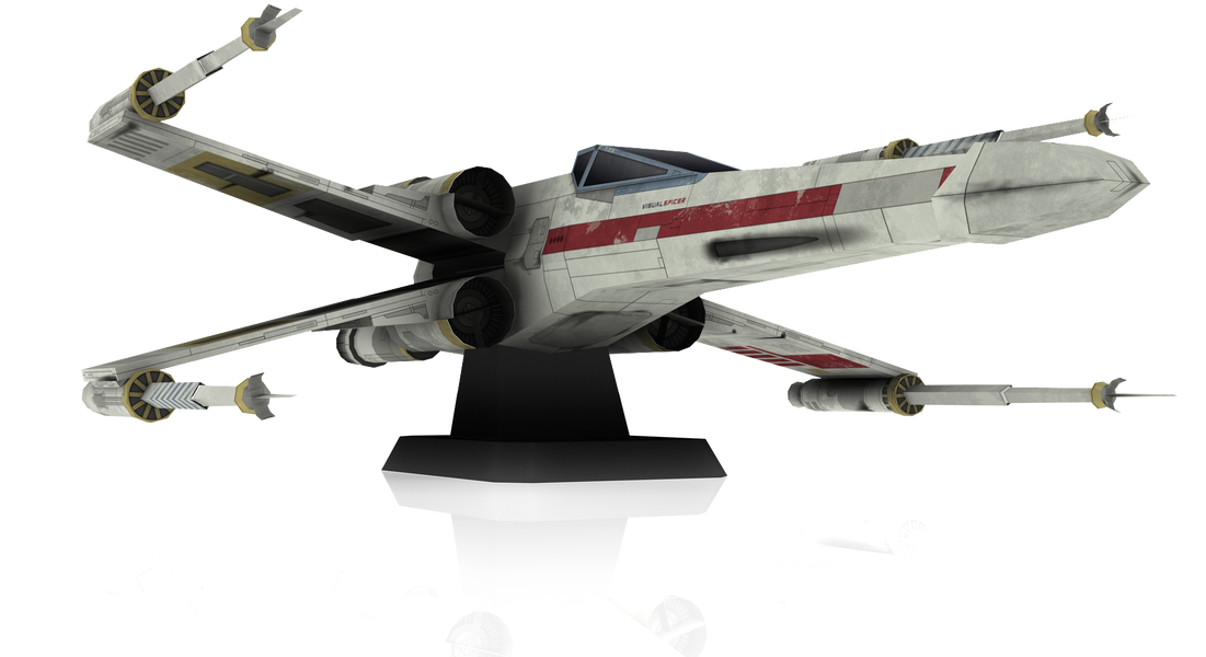 Star Wars Png - Diy Star Wars Starfighter (1100x733), Png Download