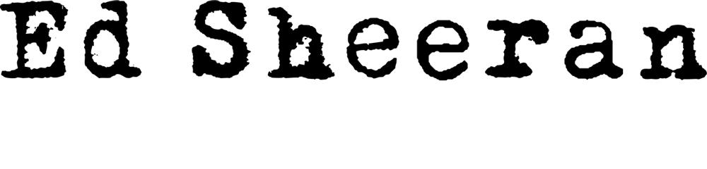 Ed Sheeran Name Font (1000x240), Png Download