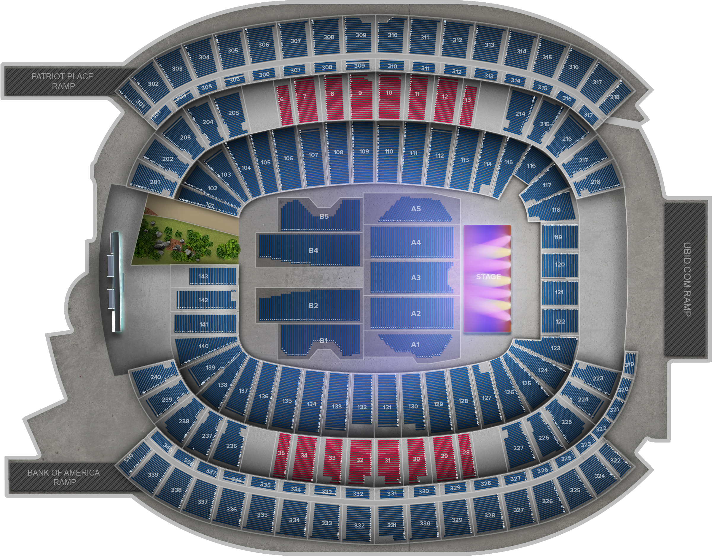 Gillette Stadium (2560x1936), Png Download