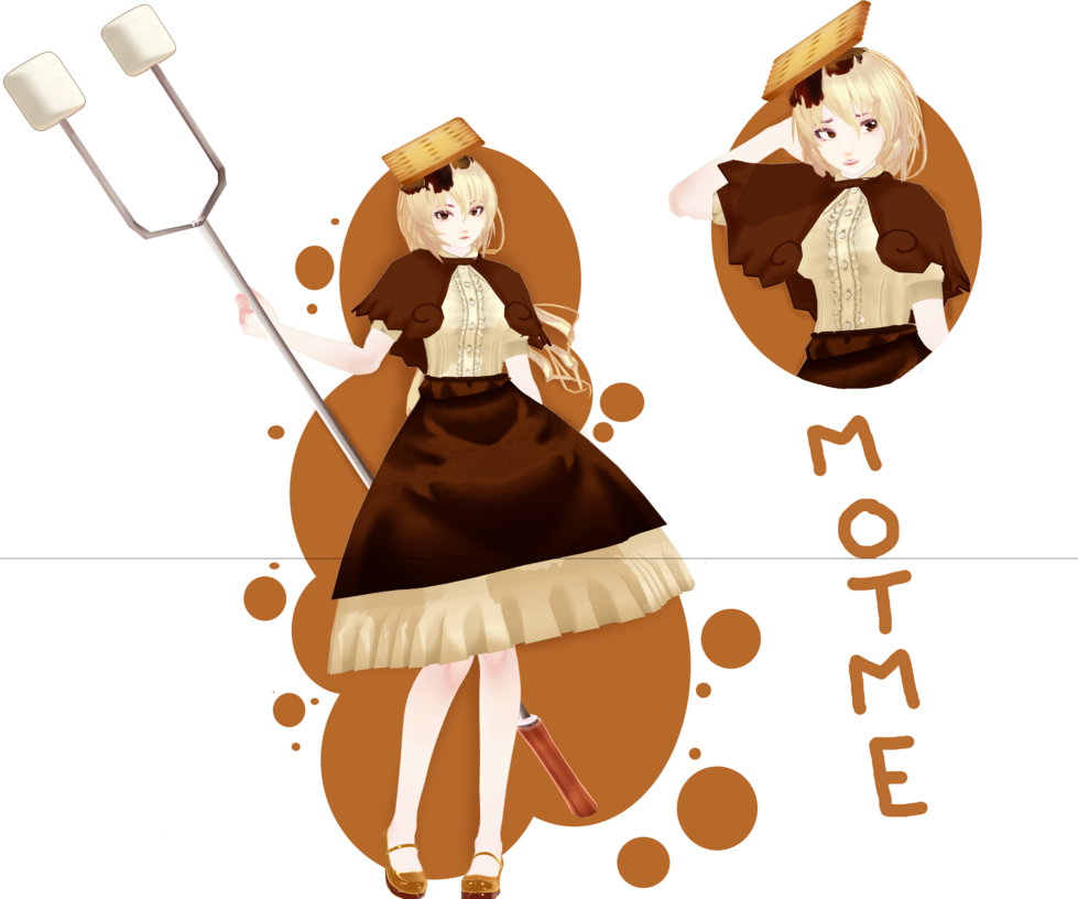 Stock Mmd Motme Smore By Wysida On Deviantart - Mmd Smores (979x816), Png Download