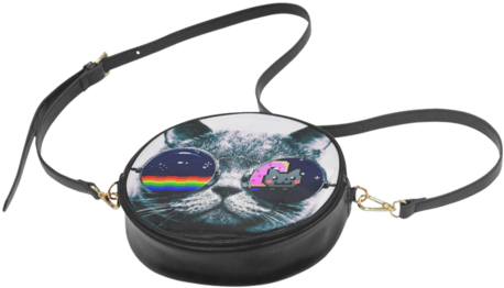 Sale Psylocke Nyan Cat Print Messenger Bags High-grade - Lenovo Vibe K5 Tpu Hoesje Cat (480x480), Png Download