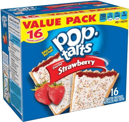 25 Back On Pop-tarts - Strawberry Pop Tarts (450x423), Png Download