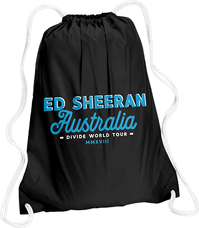 Ed Sheeran Australia Drawstring Bag - Ed Sheeran (402x460), Png Download