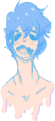 Sad Boy By Poptart - Sad Boy Pixel Art (500x450), Png Download