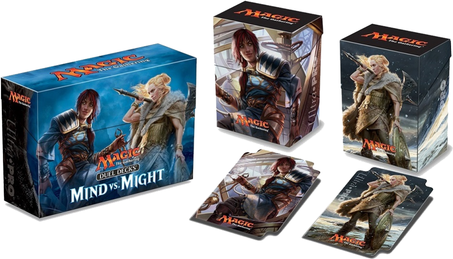 Ultra Pro Mtg Duel Deck Box-mind Vs Might - Duel Decks Mind Vs Might (949x539), Png Download