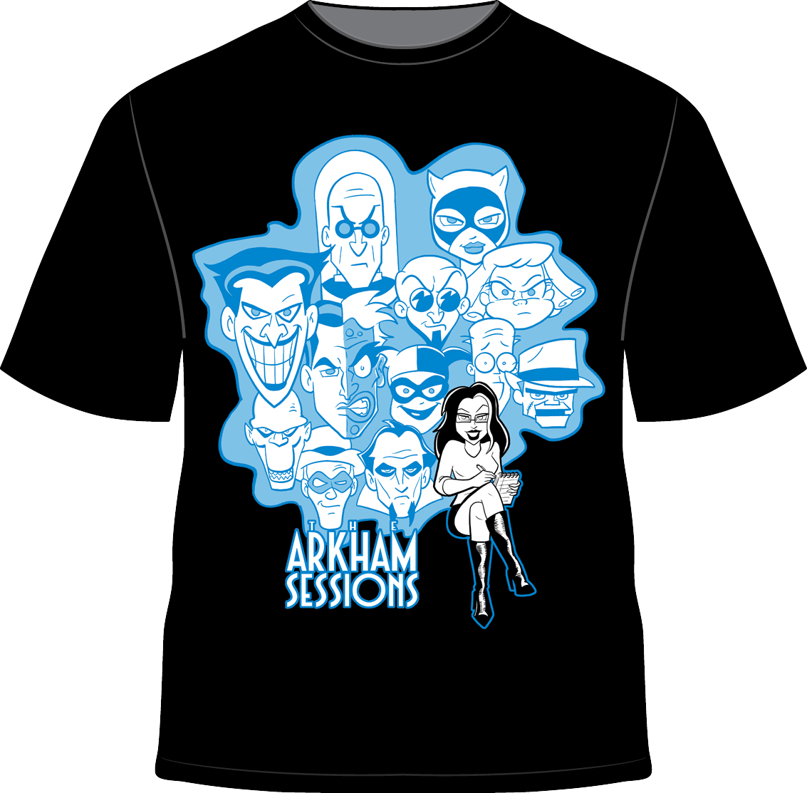 Arkham Sessions T-shirt - The Arkham Sessions (1133x1113), Png Download