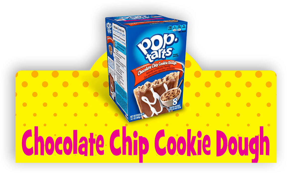 Click To Spin - Pop Tarts Choc Chip Cookie Dough (1155x703), Png Download
