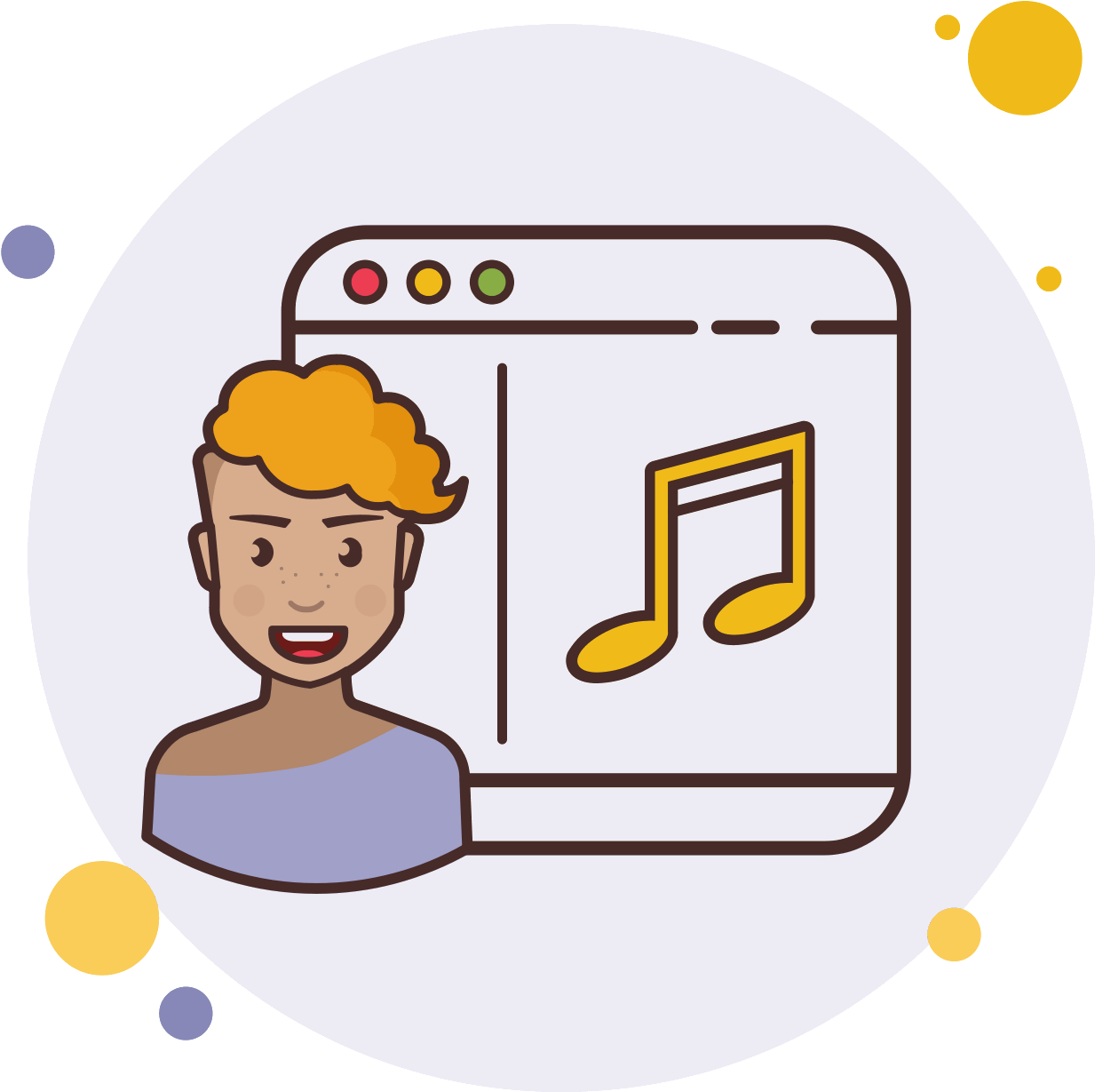 Lady Window Music Icon - Window (1600x1600), Png Download