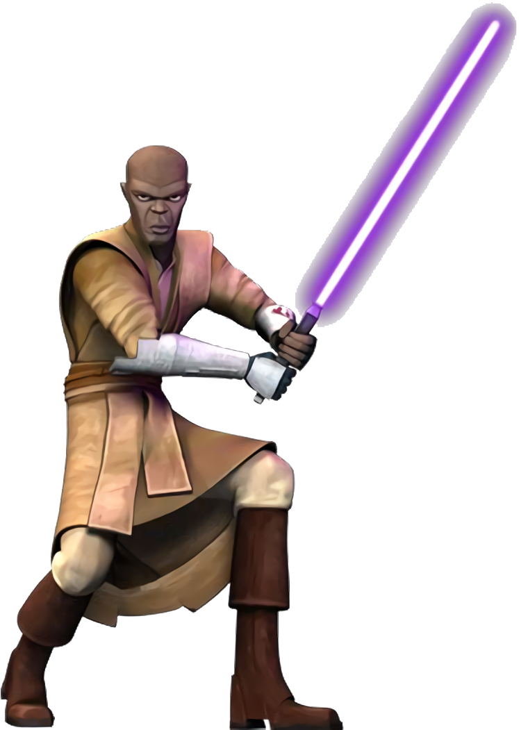 Mitrinomon Transports Z-6 Rocket/jetpack - Mace Windu From Star Wars (800x1080), Png Download