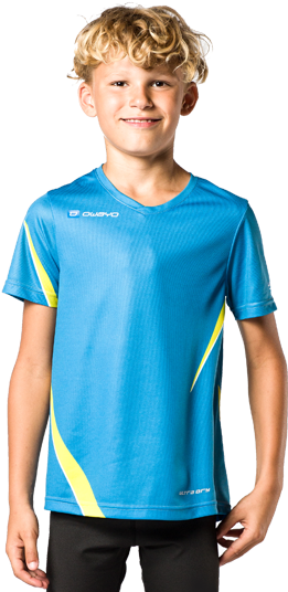 R1 Kids Running Jersey Front View - Reebok Crossfit Activchill Tee Men, Black, Size L (482x542), Png Download