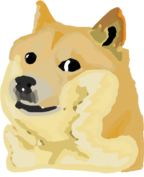 Shiba Inu Dog Like Mammal Dog Yellow Mammal Nose Head - Doge Meme Cartoon (518x599), Png Download