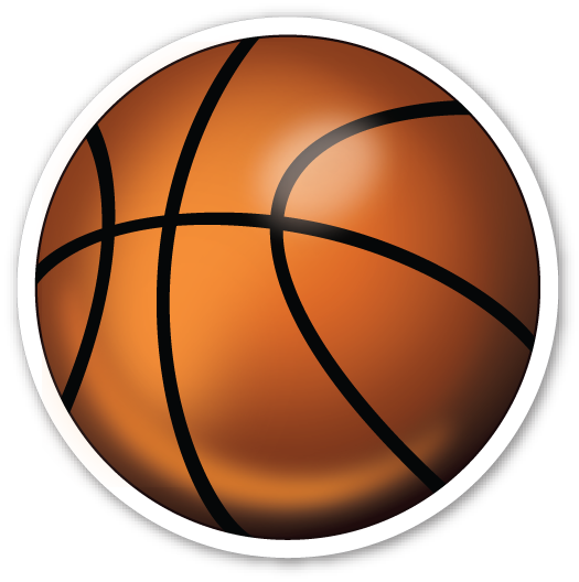 Basketball Emoji Png (525x528), Png Download