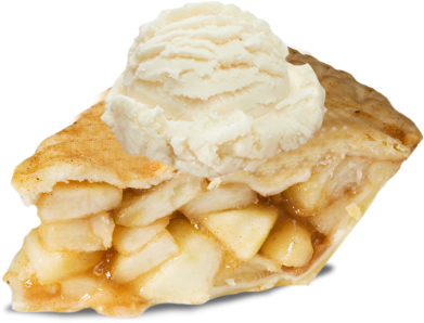 Png Apple Pie - Transparent Apple Pie Slice (399x308), Png Download