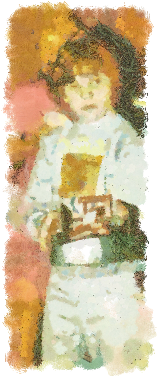 He Never Attempted To Repair The Bond He Once Had With - Watercolor Paint (675x1600), Png Download