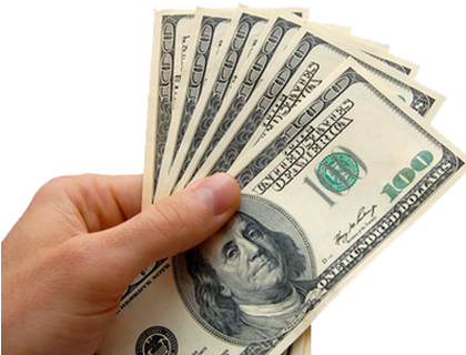 100 Dollar Bill (419x336), Png Download
