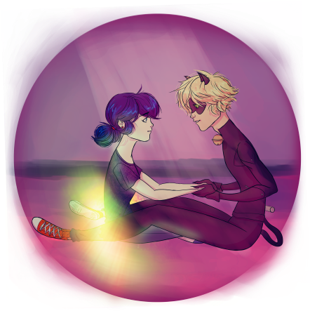 Marichat Week Day - عشق مارینت و ادرین (500x500), Png Download