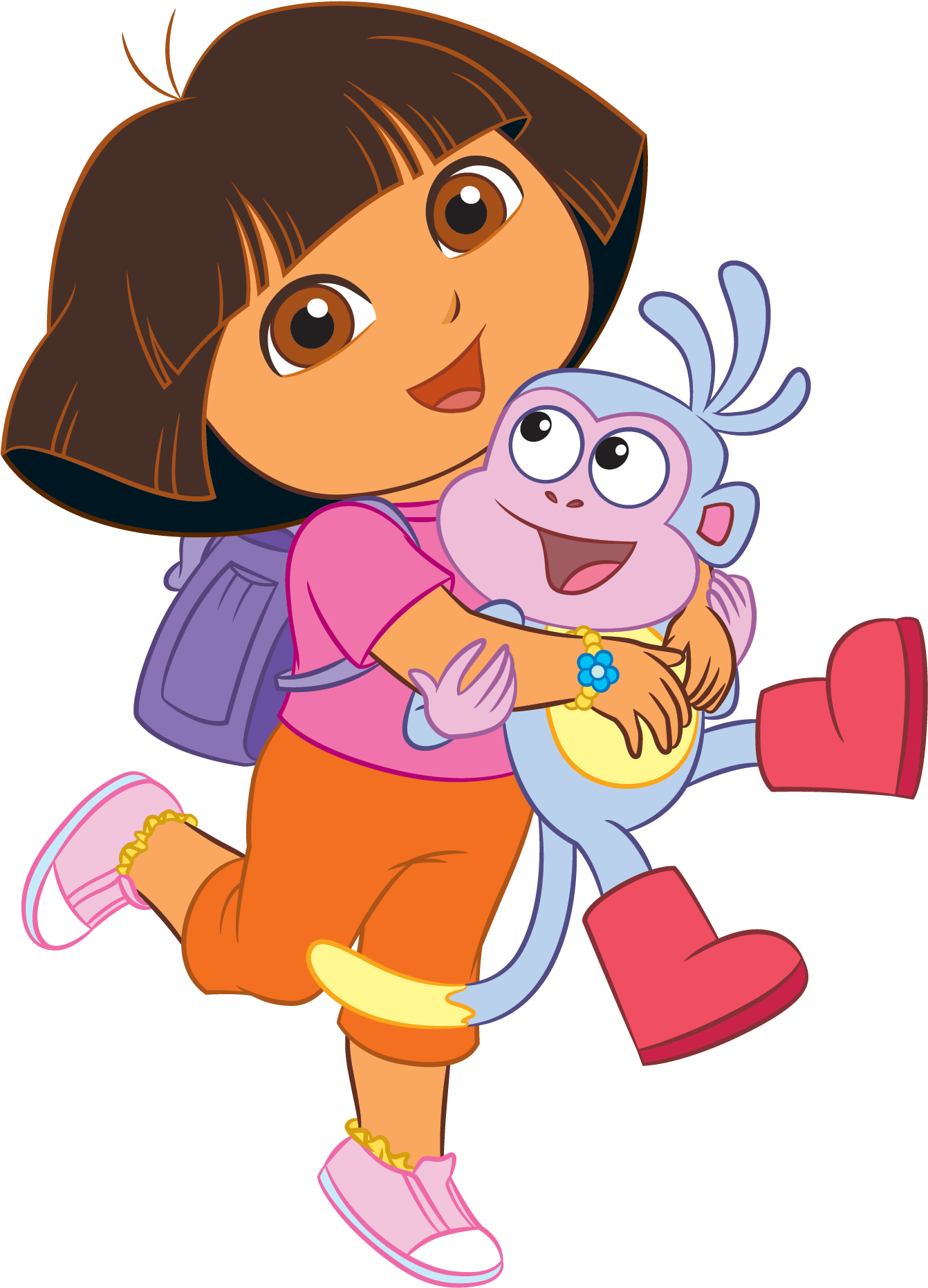 At This Year's Mom, Pop & Tots Fair, You Have A Chance - Dora And Boots (1587x2091), Png Download