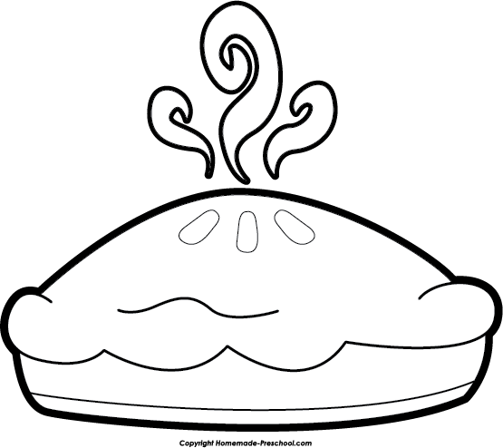 Pie Black And White Apple Pie Black And White Clipart - Black And White Apple Pie Png (555x494), Png Download