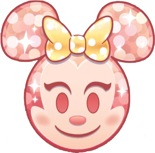 Emojiblitzrosegoldminnie - Emoji Blitz Rose Gold Minnie (553x537), Png Download