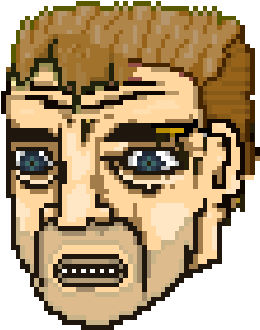 Quick Inaccurate Sketch On Doomguy - Manny Pardo Thick Skin (412x412), Png Download