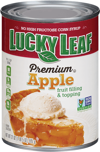 Caramel Apple Streusel Dessert Pizza With Cinnamon - Lucky Leaf Premium Apple Pie Filling Or Topping - 21 (580x435), Png Download