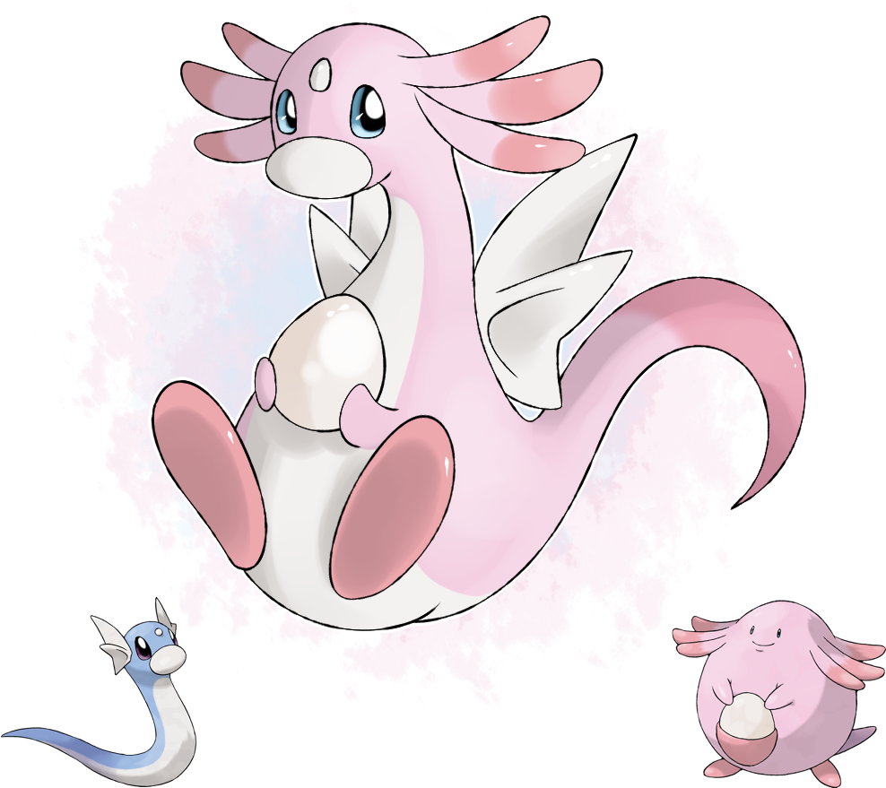 Dratini X Chansey - Dratini (1000x1000), Png Download