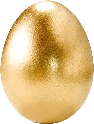 Find The Golden Atmosphere Eggs - Golden Egg (459x612), Png Download