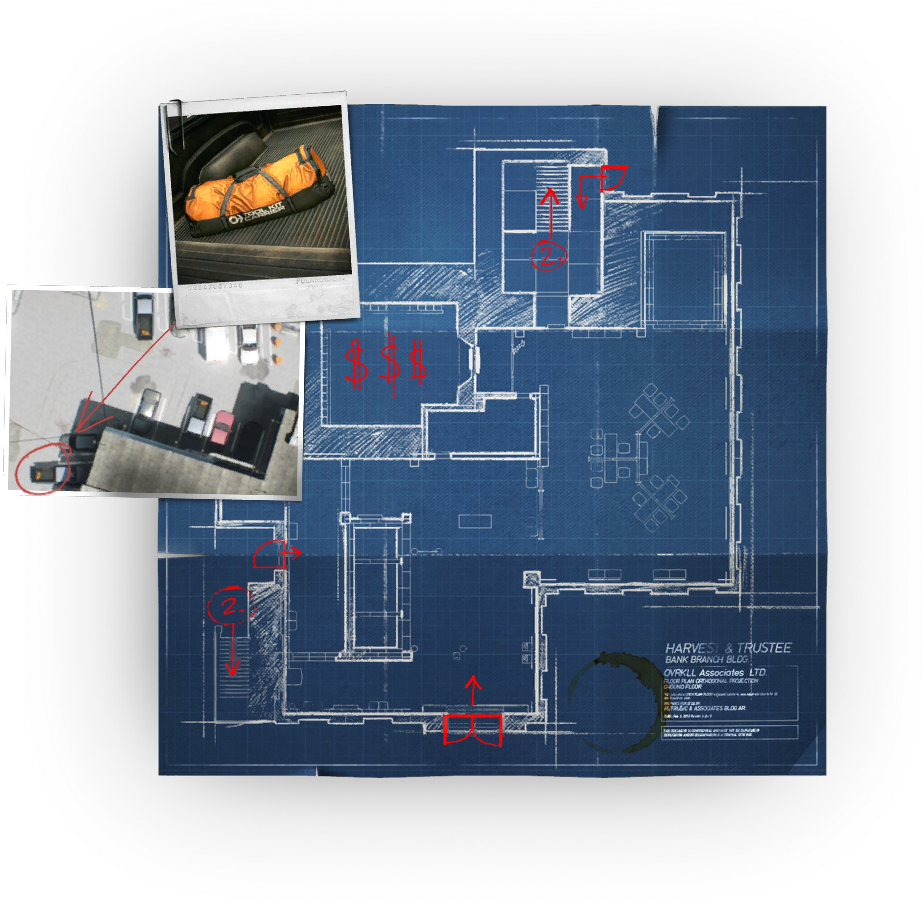 Payday 2 Jewelry Store Map (1024x1024), Png Download