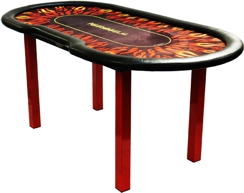 Poker Table Flames - Table (500x500), Png Download