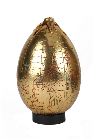Golden Egg Prop Replica - Egg (422x480), Png Download