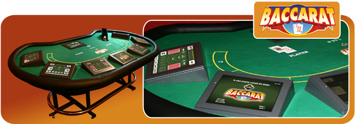 Electronic Baccarat Table - Poker Table (703x293), Png Download