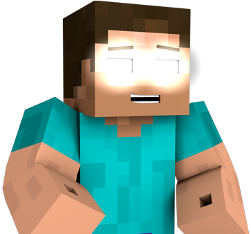 Wolf Le Negro On Twitter - Render Minecraft Herobrine (599x337), Png Download