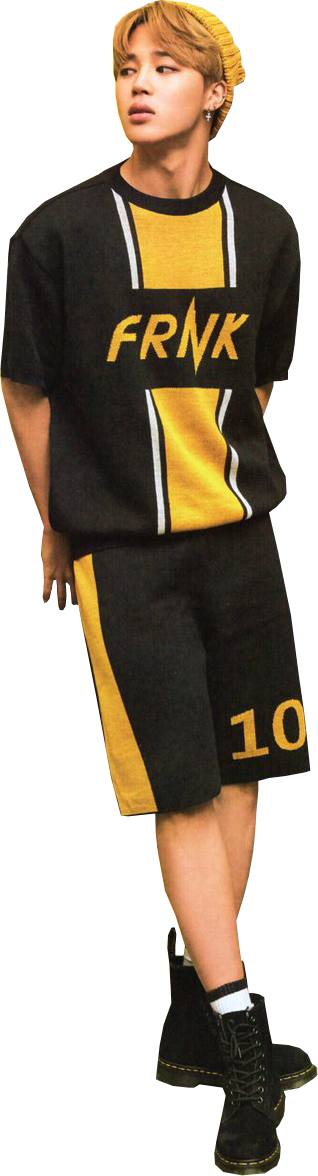 Avatan Plus - Социальный Фоторедактор - Yellow Bts Png (318x1176), Png Download