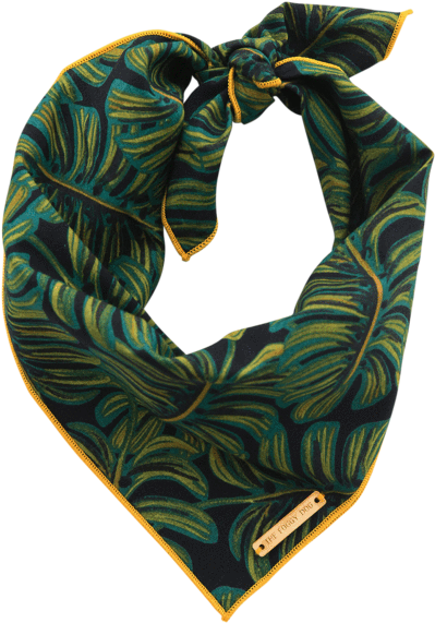 Jungle Print Bandana - Dog (620x619), Png Download