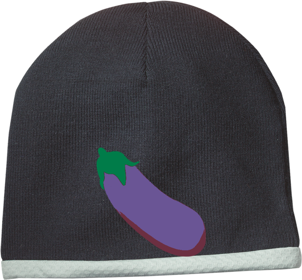 Eggplant Emoji Performance Knit Cap - Bentley Stc15 Sport-tek Performance Knit Cap (1024x1024), Png Download