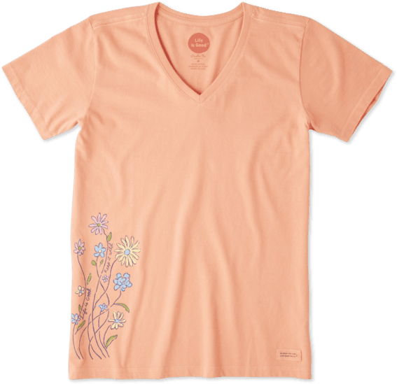 Women's Keep It Wildflowers Crusher - T-shirt (570x570), Png Download