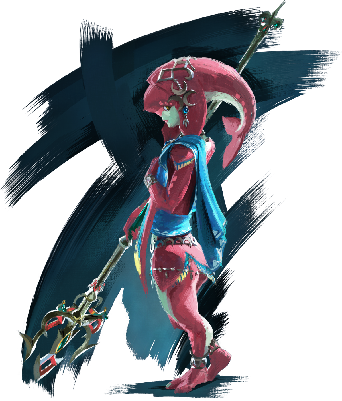 If There's One Thing Legend Of Zelda Games Do Best, - Nintendo Amiibo Mipha Breath Of The Wild ( (350x410), Png Download