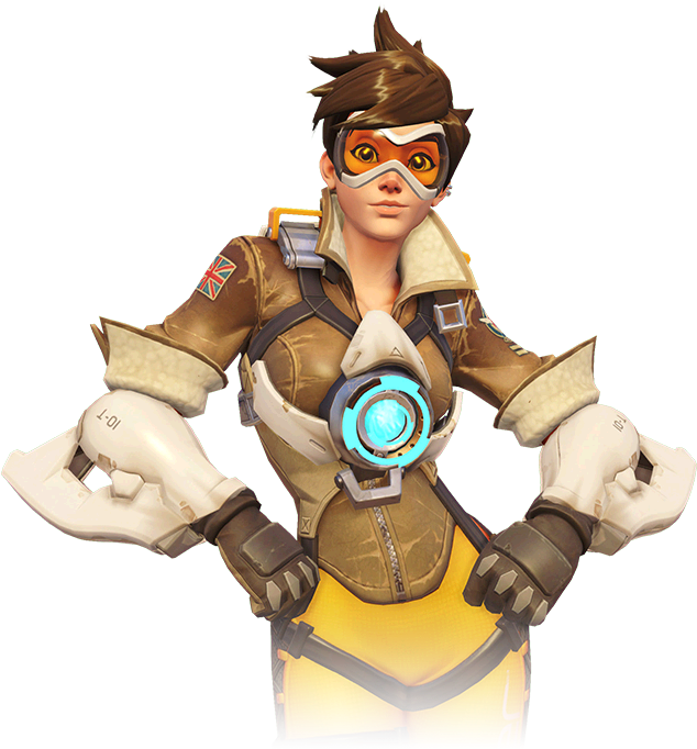 Download - Tracer Overwatch (555x600), Png Download