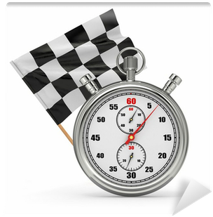 Stopwatch With Checkered Flag - Stopwatch (400x400), Png Download