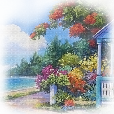 Gallery Images - House With Garden Background Transparent (400x400), Png Download