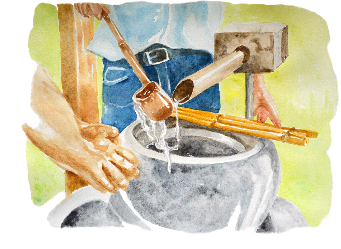 A Series Of Watercolors That Illustrate The Quiet Spaces - Palette (1200x867), Png Download