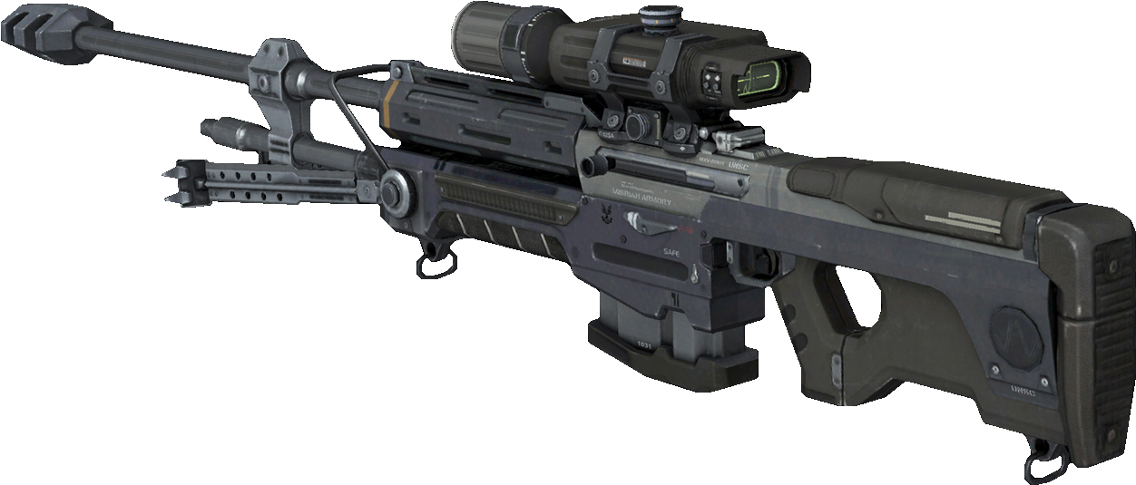 Rear Sniper - Sniper Halo Png (1300x580), Png Download