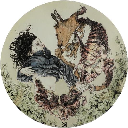 ''cadere Innocens'' Artist Kikyz Ferrer From Mexico - Laura Lucia Ferrer Zamudio (555x550), Png Download