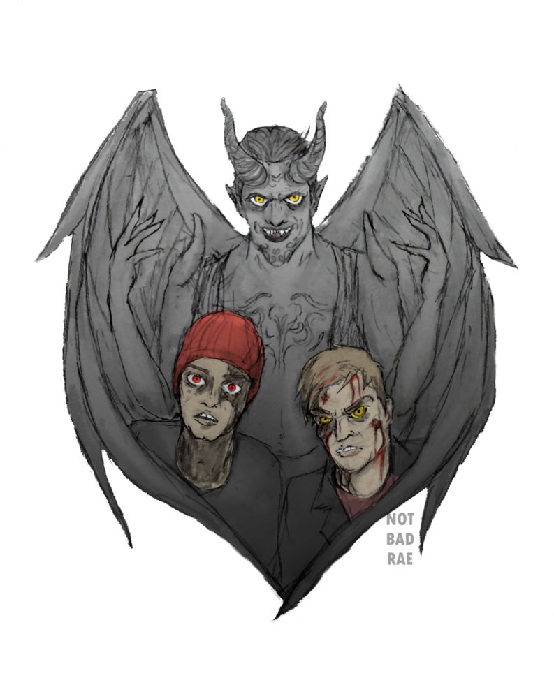 Eminem Drawing Demonic - Deviantart (799x1000), Png Download