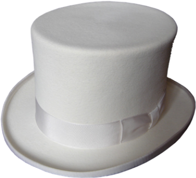 Top Hat - White - Top Hat White Png (600x600), Png Download