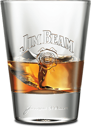 Glass Of Jim Beam® - Jim Beam Bourbon Glass (250x500), Png Download