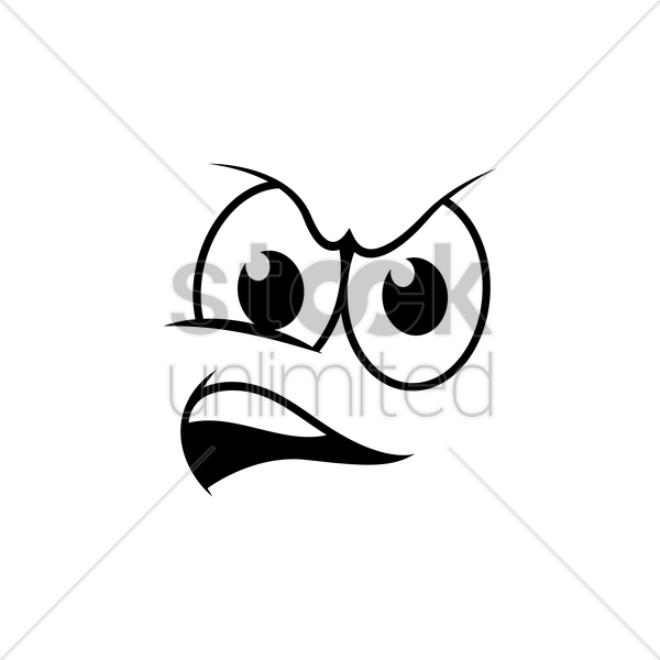 Angry Eye Drawing At Getdrawings - Expression Clipart Angry (600x600), Png Download